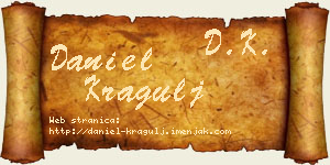 Daniel Kragulj vizit kartica